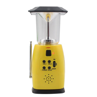 

Portable LED night light FM radio solar energy hand crank lithium battery powered outdoor camping phone charger charging radios