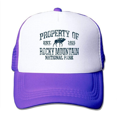 

Property of Rocky Mountain National Park Established 1915 Summer Sun Protection Mesh Cap Baseball Hat Cap Adjustable