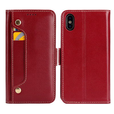 

FEINADE iPhone 6 6S 6SP 7 7P 8 8P X plus Case wallet COW LEATHERCard Slot Kickstand Leather Wallet Flip Case for Apple Devic