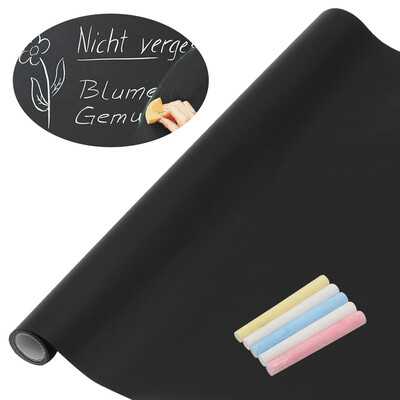 

Willstar 200 x 60cm Removable Blackboard Vinyl Wall Sticker Chalkboard Decal 5 Chalk