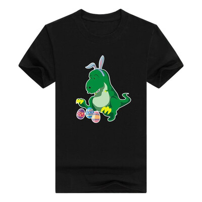 

Funny Easter Gifts T-Rex Easter Bunny Easter Eggs Mens T-Shirt