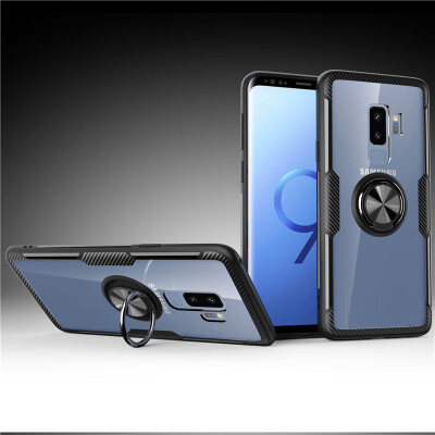 

Back Cover For Samsung Galaxy S9 Plus Case Car Holder Stand PC TPU Ring Suction Scratchproof Bracket Made in Germany