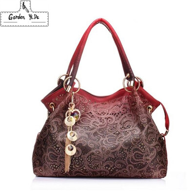 

Gorden Yi De Brand 2019 women messenger bags beautiful Women Handbag fashion printing Flowers bag sweet women bag A01131
