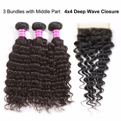 

Real person hair curtain deep wave person hair