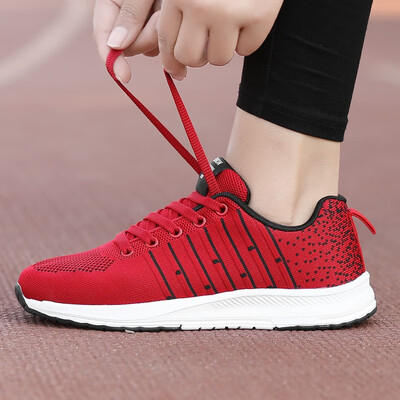 

2018 autumn mesh breathable casual wild Korean students flat-bottom lightweight running shoes autumn