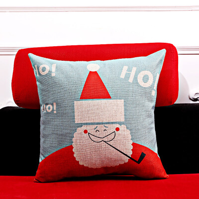 

Cotton&Linen Pillowslip Sofa Car Bed Chair Cushion Pillow Pillowcase of Colourful Christmas Series