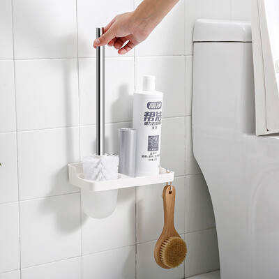 

Add product Hui toilet brush seamless suction cup wall-mounted bathroom toilet with base set white simple paragraph WGY-1436