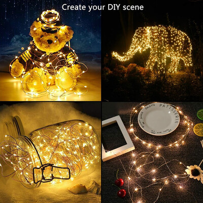 

Willstar Led Fairy Lights with Remote & Timmer Decorative Fairy Battery Powered String Lights for Bedroom Wedding