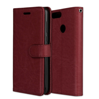 

MOONCASE Huawei P Smart 3 Card Photo Frame Leather Case - Brown