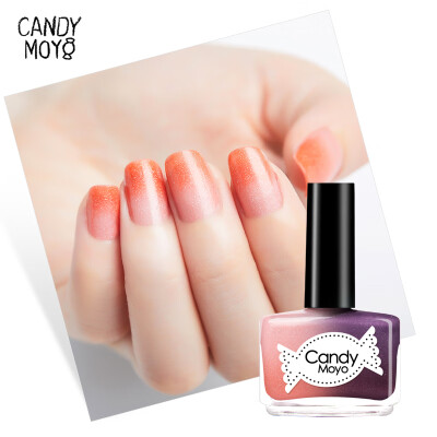 

CandyMoyo Orange Light 8ML1 Light Temperature Gradient Temperature Control Nail Polish Waterproof Quick Dry Long Lasting Free Roasting