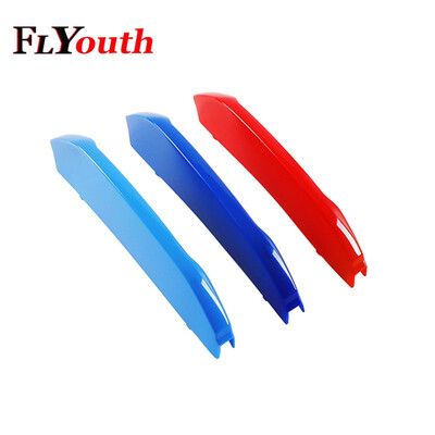 

For 2011 to 2018 BMW X3 X4 F25 F26 G01 G02 7 Grilles 3D M Car Front Grille Trim Strips Grills Cover Decoration Stickers 3Pcs