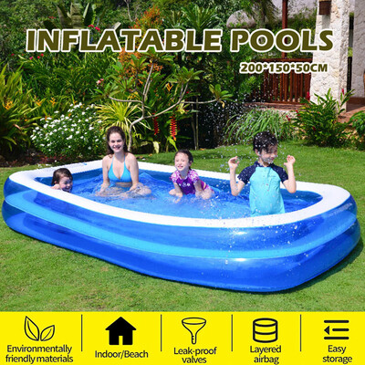 

Large Swimming Pool Outdoor Garden Summer Inflatable Kids Adults Paddling Pools