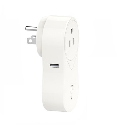 

US EU UK Standard WiFi Smart Plug Remote Control Mini Socket with USB Port Compatible with Amazon Echo Alexa Google Home Assistant