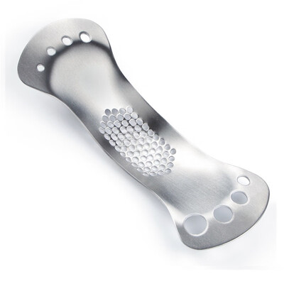 

Garlic Rocker Crusher Meat Grinder Wide&Large Handle Beautiful Wing Design Stainless Steel Dishwasher Safe&Versatile
