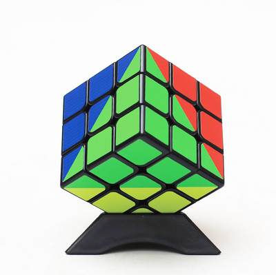 

Four-color three-step rainbow cube Children s puzzle solving toys