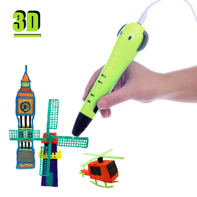 

Multifunctional Intelligent 3D Drawing Printing Printer Pen with PLA Filament Refills Cartoon Image Gifts for Kids Children DIY Cr