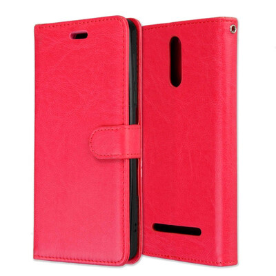 

MOONCASE Leading song M8 3 card photo frame leather - red