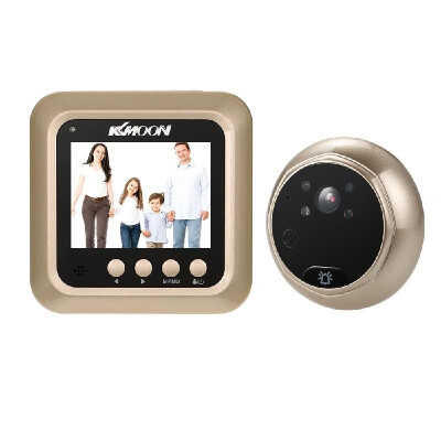 

KKmoon 24" LCD Digital Peephole Viewer 160°Door Eye Doorbell HD IR Camera Night Vision Photo TakingVideo Recording TF Card for H