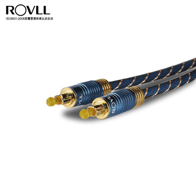 

Rover ROVLL digital optical audio cable zinc alloy square mouth high fidelity amplifier DVD home theater audio speaker cable 2 m RVAFLBU1820 blue