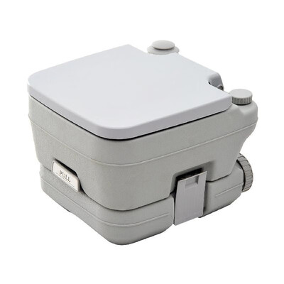 

28 Gallon 10L Portable Camping Toilet - Gray