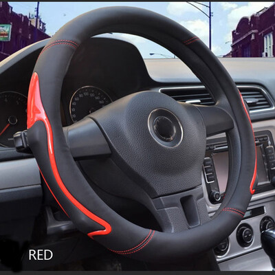 

Car interior protection accessories Micro Fiber Leathe 363840cm Car Steering Wheel Cover for most cars Antiskid Comfortable