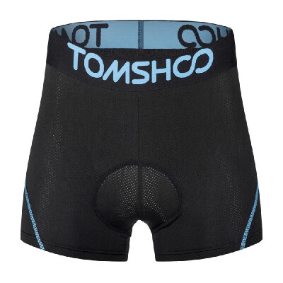 

TOMSHOO Mens 3D Padded Bicycle Cycling Underwear Breathable Lightweight Bike Riding Cycling Shorts Underpants