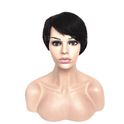 

Machine Made Short Straight Human Hair Wigs Pixie Cut Wigs Short Brazilian None Lace Human Hair Wigs