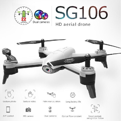 

SG106 Optical Flow Drone with Dual Camera 1080P Wide Angle Wifi FPV Altitude Hold Gesture Photography Quadcopter