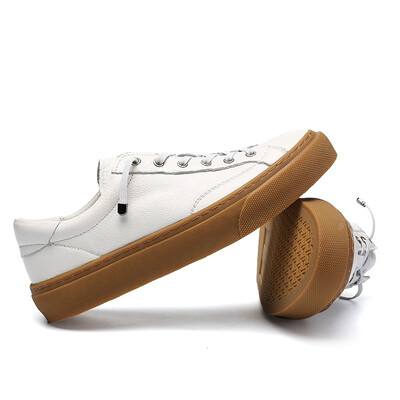 

Korean version of the leather wild daily sports&leisure shoes Harajuku style retro port wind trend low to help comfortable lig