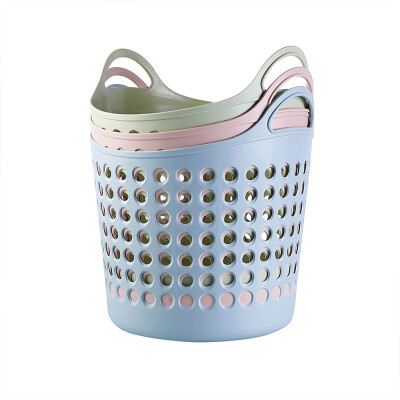 

NeillieN Plastic hollow basket plastic kitchen basket shopping basket household goods basket dirty clothes basket basket