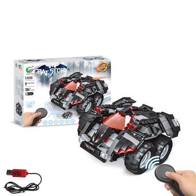 

13020 13030 DIY Electric-bat Car 384PCS 24G Four-way Remote Control Assembling Blocks