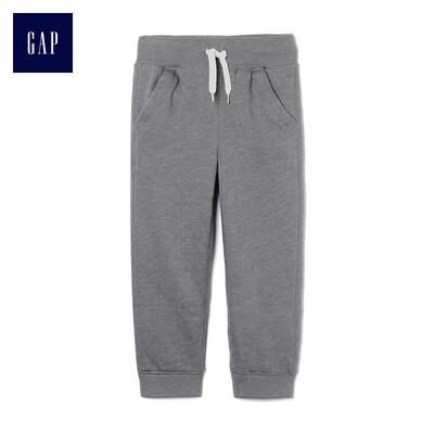 

GAP flagship store childrens clothing baby boy sports pants fleece lining childrens trousers baby casual beam pants pants 398652 mixed color woollen ash 110cm 4T