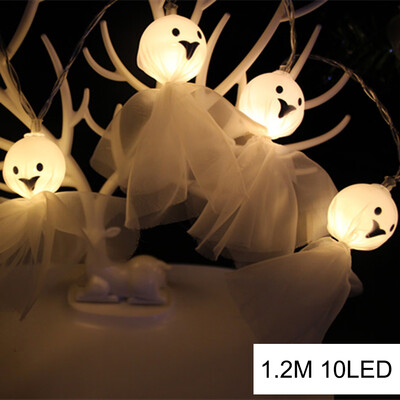 

UpperX 12M 10LED Ghost String Lights For Halloween Party Decor Halloween String Light Garden Decoration