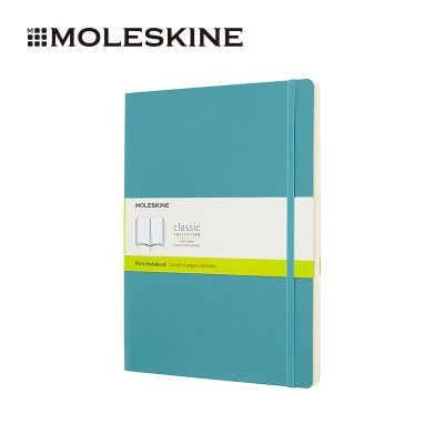 

MOLESKINE Classic Notebook Business Office Stationery Conference Notepad New Color Series Soft Surface Plus Large White Hand Account Coral Blue 5567