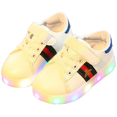 

Kids LED Light up Sneakers Boys Flashing Girls Bright Baby Korean Style Shiny Children Shoes