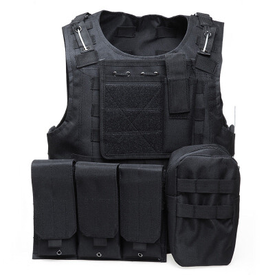 

Tactical Military Swat Field Battle Airsoft Molle Combat Assault Plate Carrier Vest