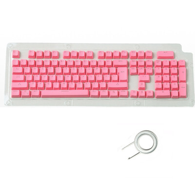 

104 English PBT Keycaps for Mechanical Keyboard Compatible with MX Switches Transparent Support Led Lighting Keycaps