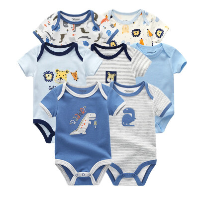 

Newest 7PCS Baby Boys Clothes Rompers Baby Girls Clothes Newborn Bodysuits Babywear Cotton 0-12M For Babies Outwear Clothing Sets