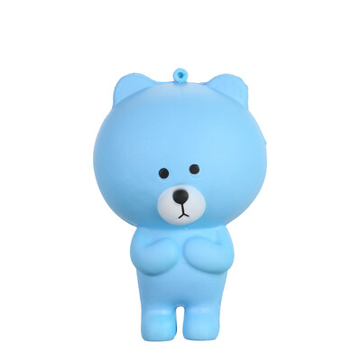 

Cartoon Bear Jumbo Soft Slow Rising Stretchy Squeeze Decoration Phone Straps Keychain Bag Pendant Funny Kids Toy
