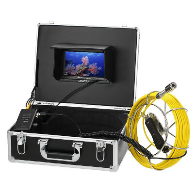 

Lixada 30M Drain Pipe Sewer Inspection Video Camera 7" LCD Monitor DVR Recorder 12 LEDs Night Vision Waterproof Industrial Endosco