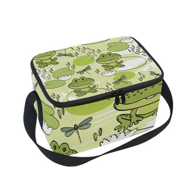 

ALAZA Insulated Lunch Box Cute Fog Lunch Bag for Men Women Portable Tote Bag Cooler Bag