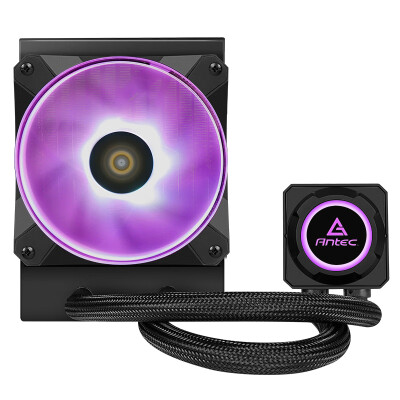 

Antec K120RGB integrated water-cooled radiator ultra-thin cold head intelligent temperature control fan to send thermal grease silicone chassis graphics card CPU cooling three years for new