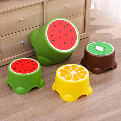 

Jiebi Shi thick plastic stool cartoon small bench baby footstool stool fruit stool stool bathroom stool