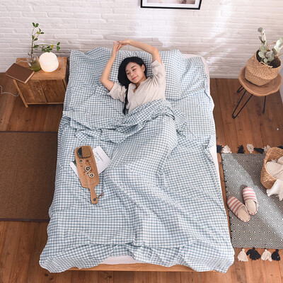 

Xin Yan travel wash cotton sleeping bag three travel supplies across dirty sheets hotel portable anti-dirty bed cover 221m McGraws