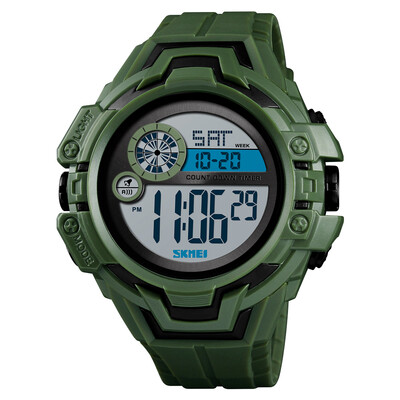 

SKMEI 1446 Men Analog Digital Electronic Watch Fashion Casual Outdoor Sports Male Wristwatch Time Display Alarm Stopwatch 5ATM Wat