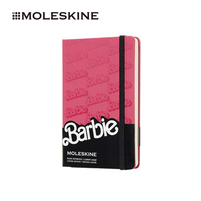 

Moleskine Barbie Notebook Business Office Conference Stationery Notepad Pink Pattern Hard Pocket Pocket Horizontal Limited Edition
