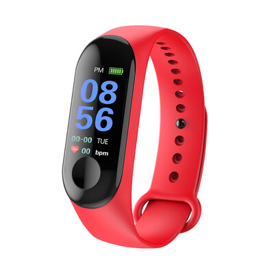 

M3 Smart Bracelet Sleep Monitoring Heart Rate Blood Pressure Pulse Wristband OLED Fitness Tracker Smart Watch