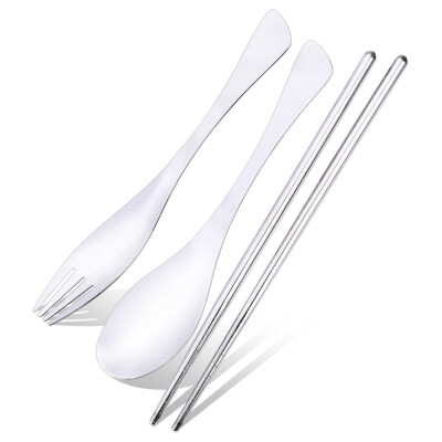 

1Set Travel Camping Picnic Dinner Spoon Fork Chopsticks Spork Cutlery Convenient Outdoor Tableware Hiking Cutlery Set Camping Equi