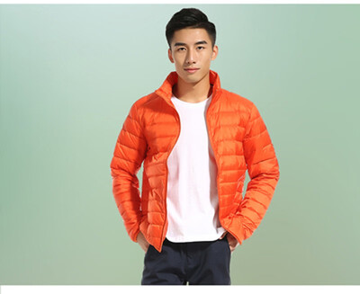 

2018 Winter men Ultralight Jacket White Duck Down Jacket Men Down Jackets Outdoors Winter Male Casual down jacketCoat