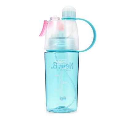 

600ml Cooling Water Bottle Health Portable Lemon Juice Fruit Drinking Bottle Plastic mist Spray Cup Kettle Outdoor Sport Running h